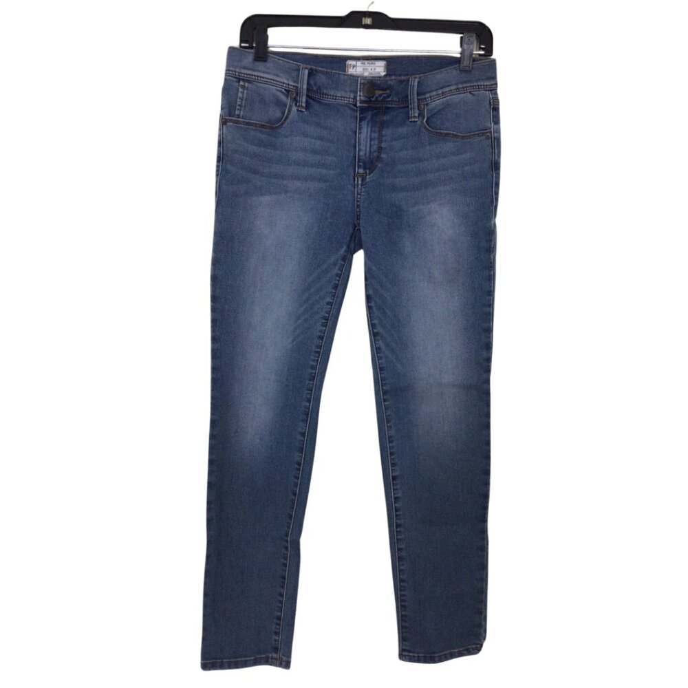 Free People Jeans Women’s 27 Blue Skinny Denim Stretch Urban Outfitters